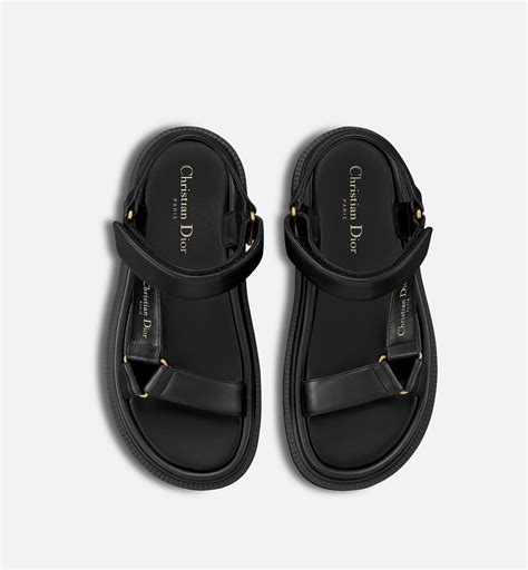 dior d wave sandal|Dior lambskin sandals.